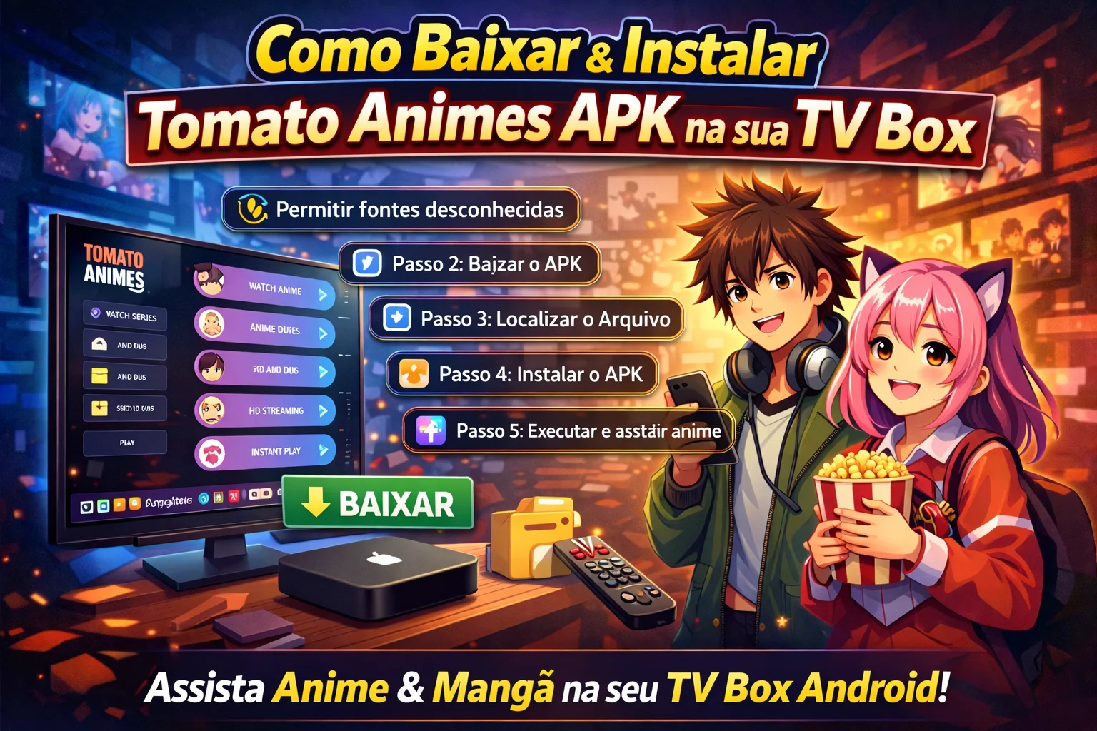 Tomato Animes para TV Box